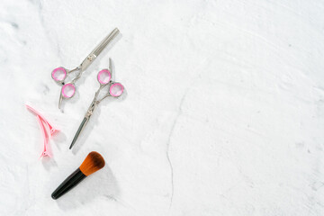 Obraz na płótnie Canvas Hair cutting scissors