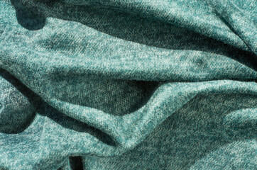 green wool fabric for background