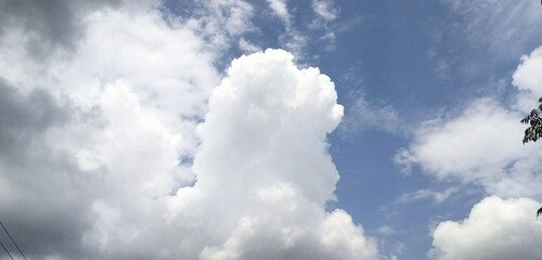 blue sky with clouds