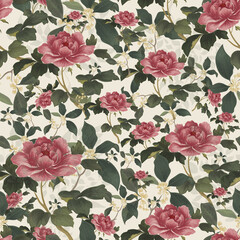 seamless background with roses
