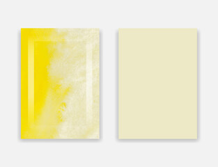 Yellow Watercolor Background