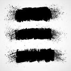 Fototapeta premium Set of grunge banners.Grunge backgrounds.Abstract vector template.