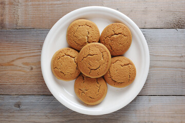 Oatmeal cookies on a plate