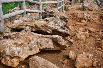The rocks at plateau in Miyagi.