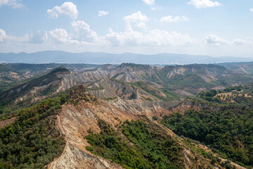 Fototapeta na wymiar view from the hill near Bagnoregio Italy 