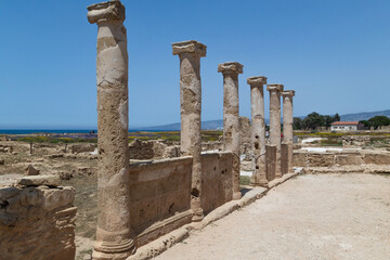 House of Theseus, Roman villa ruins at Kato Paphos Archaeological Park Paphos.