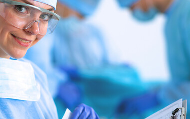 Surgery team in the operating room