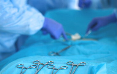 Young surgery team in the operating room