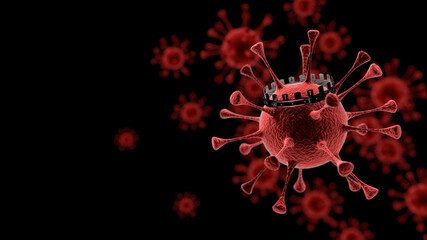 Coronavirus 3d render