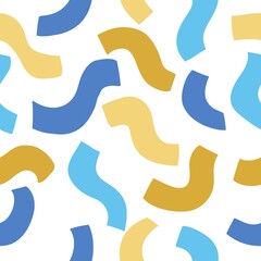 Seamless pattern of various shapes. Hand drawn  abstract contemporary. Modern trendy illustration for fabric, wrapping, textile, wallpaper, clothing, surface texture, prints.