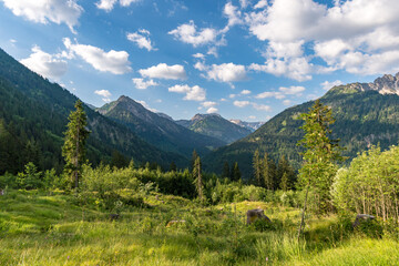 Obraz premium Fantastic hike to the Schrecksee in the Allgau