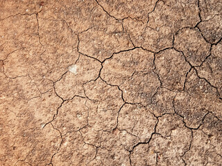 The ground has cracks in the top view for the background