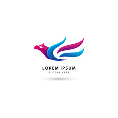 Vector illustration of Eagle logo design