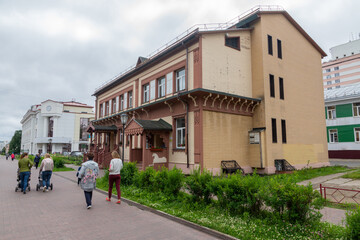 Old wooden building in a provincial town