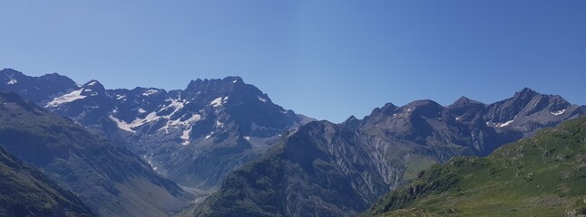 Panoramique : les sommets alpins