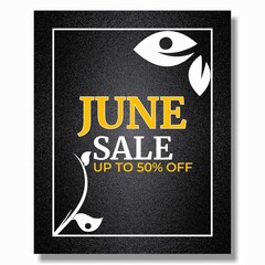 June sale banner design
