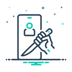 Mix  icon for threaten 