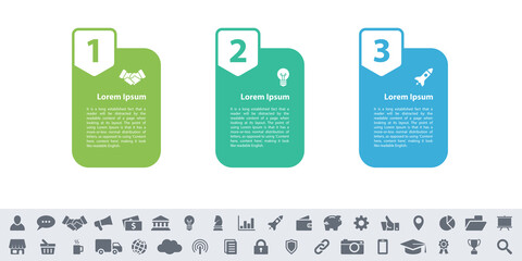 Infographic design business concept vector illustration with 9 steps or options or processes represent work flow or diagram or web button banner