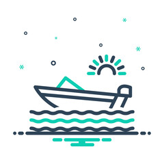 Mix  icon for boat 