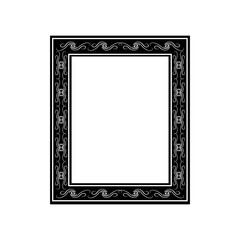 Frame with wavy line for pfoto. Vector.