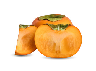persimmon isolated on white background