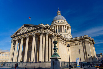 Fototapeta na wymiar Pantheon, a monument in the Latin Quarter in Paris, France