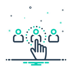 Mix  icon for choose