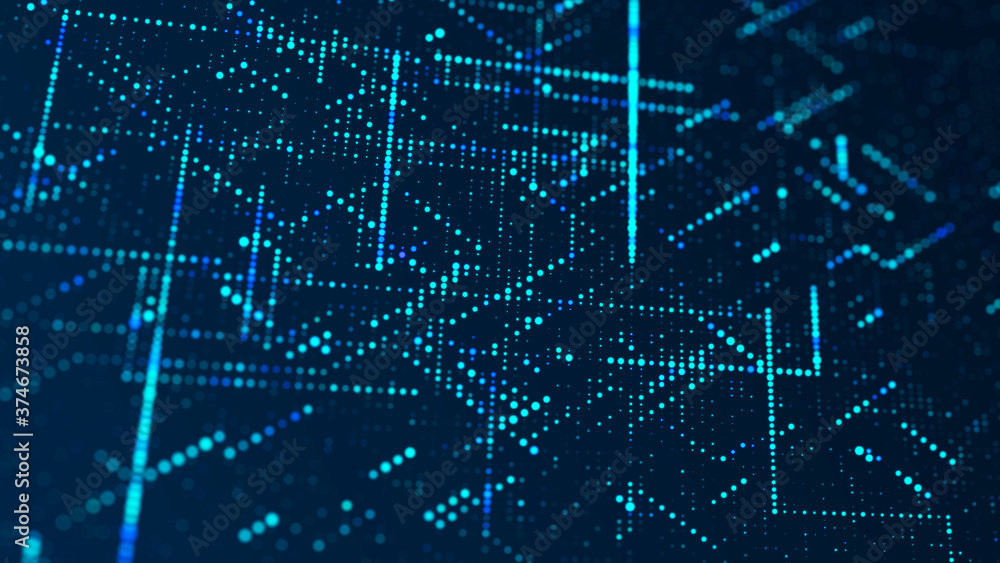 Poster network connection structure. abstract digital background. big data visualization. technological bac