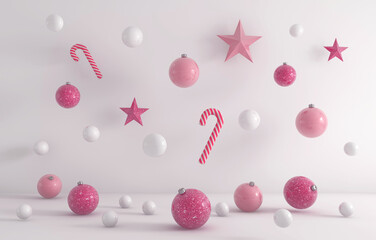 3d Christmas background.