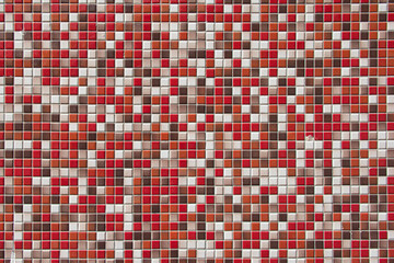 Mosaikfliesen rot-weiß