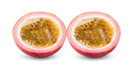 Passion fruit isolated on white background