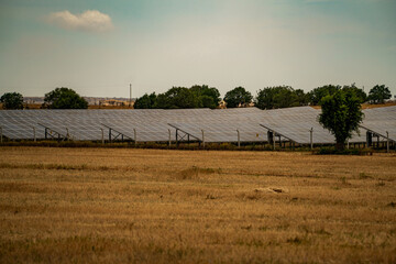 Obraz premium Solar photovoltaic panels and solar photovoltaic power generation systems