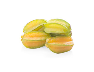 Star apple on white background