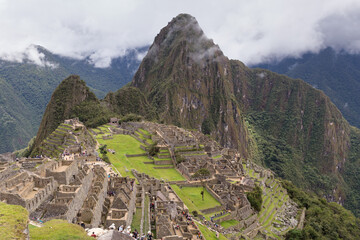 Ruins of  Machu Picchu near Cusco, Peru.