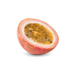 Passion fruit isolated on white background