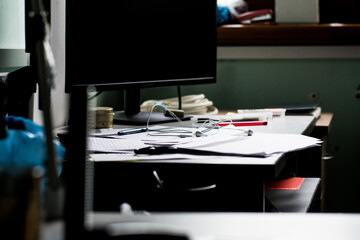 Office work place , Office clutter