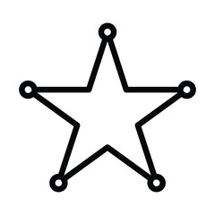 star black color of the flat simple icon. Web apps security Kit illustration vector of the mobile application. The modern style of design. Line single minimalistic sign