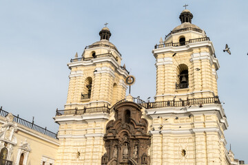 Fototapeta premium San Francisco church in the city of Lima, Peru