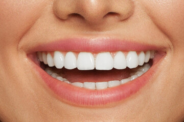 Woman smile with white teeth