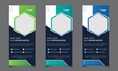 Corporate Roll Up Banner stand. Presentation concept. Modern roll up banner. Vertical roll up a template, banner stand, or flag design layout. Poster for conference, forum, shop, event.