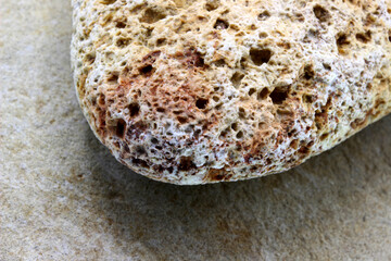 close-up of a rock detail 