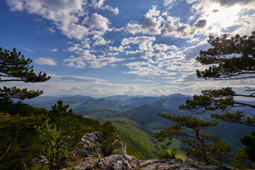 Obraz premium scenic mountainview mount Peilstein Austria