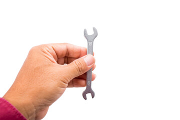 A small wrench on hand