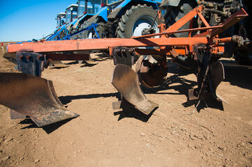 Agriculture with a tractor