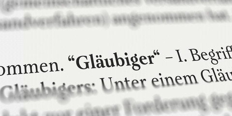 Gläubiger im Buch