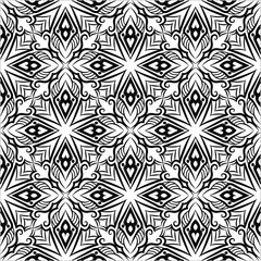 Ornamental mandala design abstract background. Seamless pattern