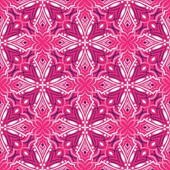 Fototapeta premium Ornamental mandala design abstract background. Seamless pattern