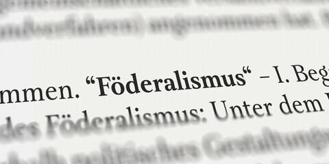 Föderalismus im Buch
