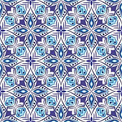 Fototapeta premium Ornamental mandala design abstract background. Seamless pattern