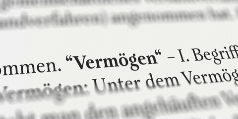 Vermögen im Buch